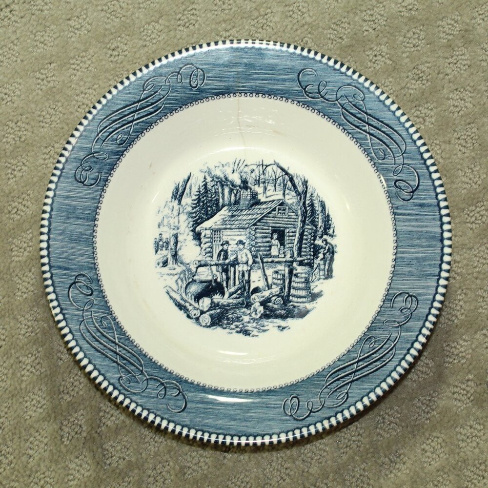 Currier & Ives "Maple Sugaring" 9.25" Bowl